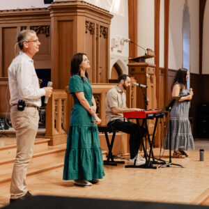 contemporary worshipband at the Village Church of Northbrook