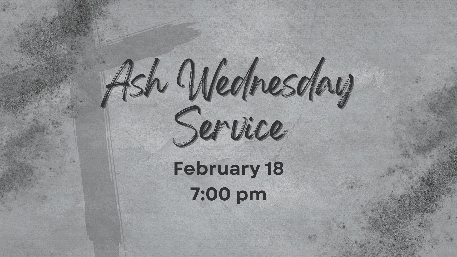 Ash Wednesday Service at the Village Church of Northbrook on February 18 at 7:00 pm